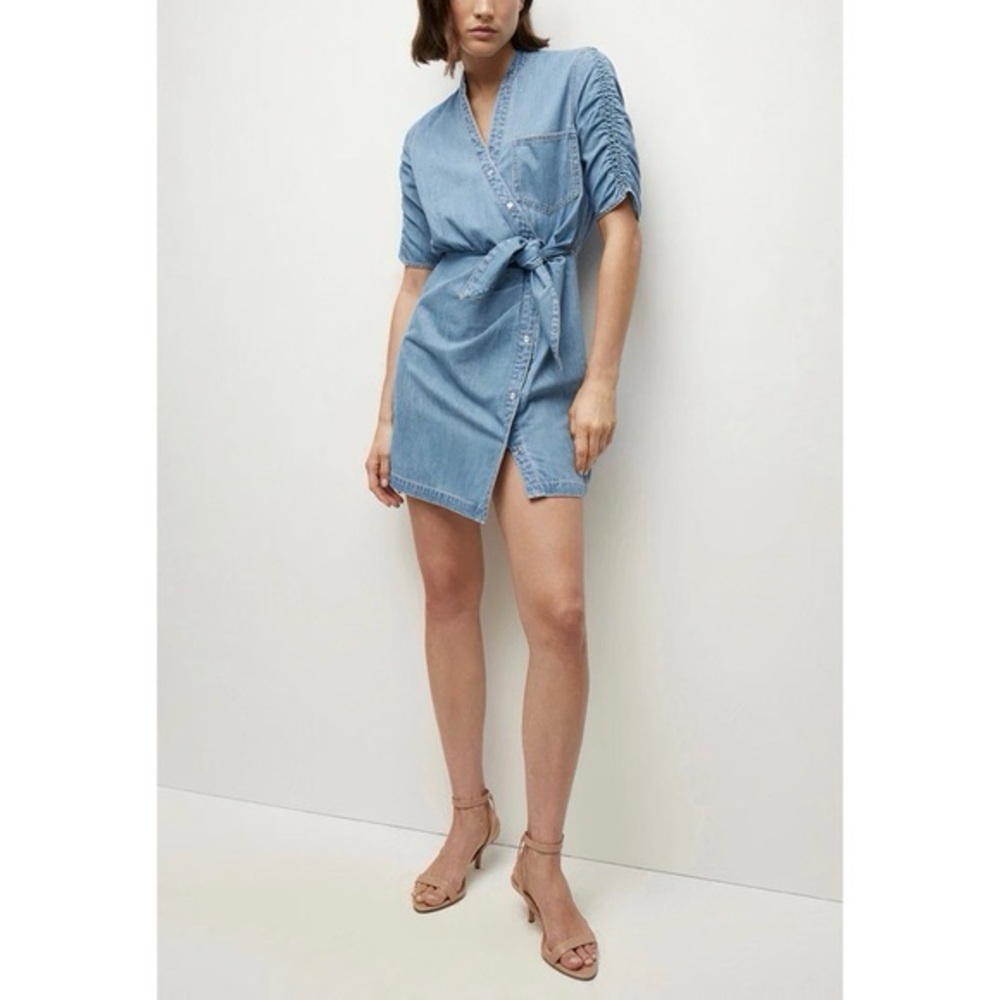 Veronica Beard Iceberg Blue Dunn Mini Dress